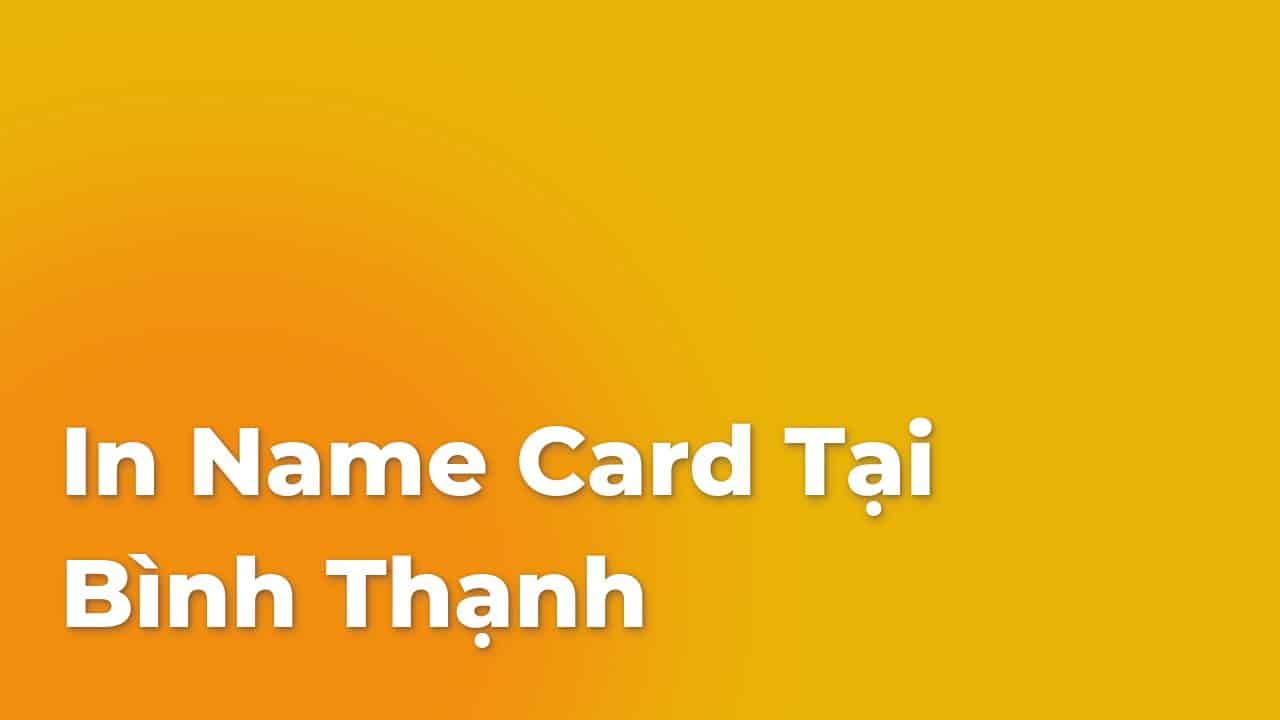 in name card binh thanh