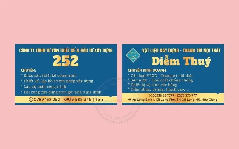 in danh thiep lay ngay