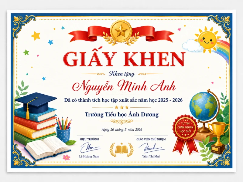 Dich vu in giay khen TPHCM giao hang tan noi