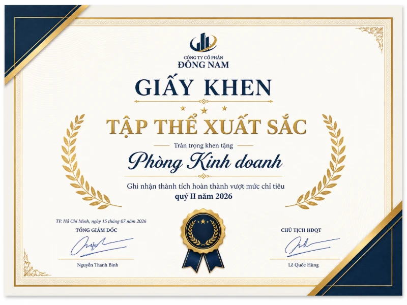 In giay khen gia re lay nhanh theo yeu cau
