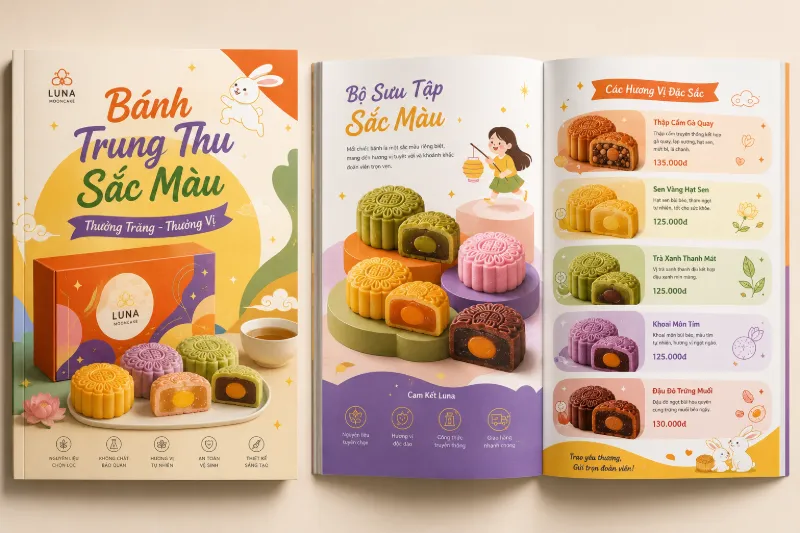 in catalogue banh trung thu tại in decal nhanh