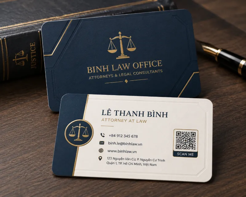 mau card song ngu cho luat su