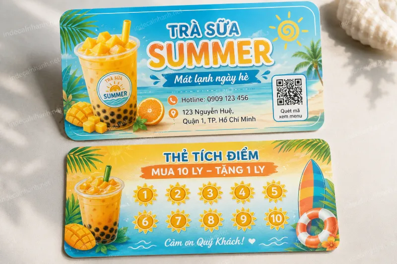 mau card visit cho quan tra sua