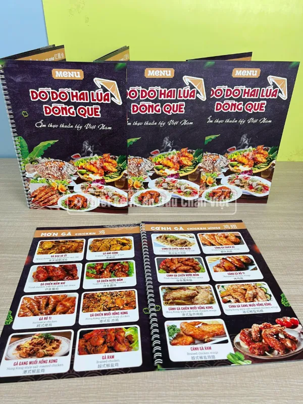 mau menu nhua quan dong que