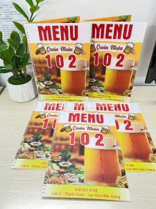 68+ Mẫu Menu Nhựa Chống Nước Đẹp, Bền Cao Cấp | In Chất Lượng
