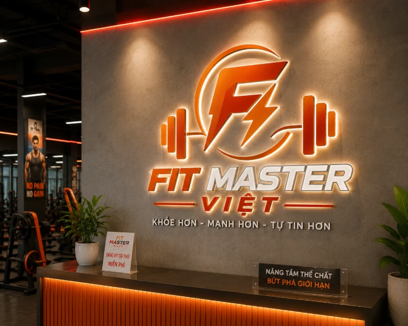 mau thiet ke logo phong gym