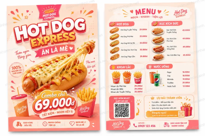 mau to roi thuc an nhanh hotdog