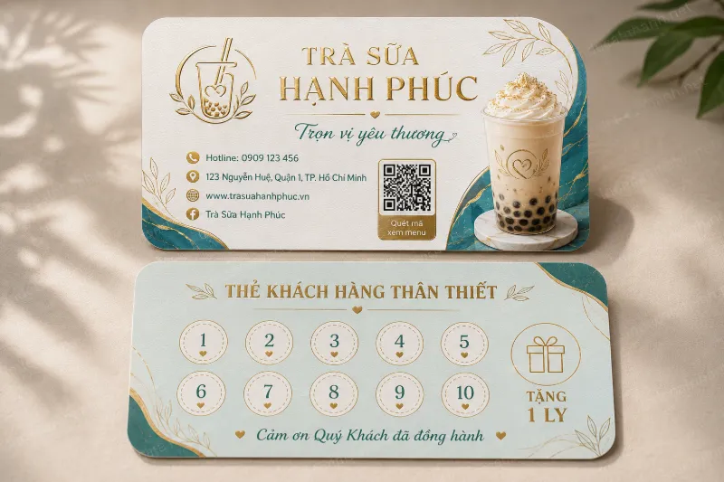 name card tra sua in gia re hcm
