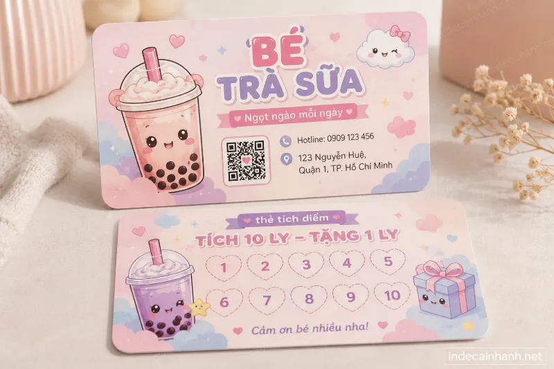 thiet ke in an mau card tra sua theo yeu cau tphcm