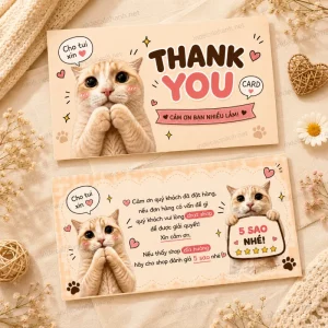 In Card Cảm Ơn Giá Rẻ, Lấy Liền TPHCM | In Decal Nhanh