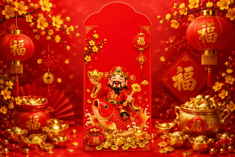 mau li xi than tai coi ca chep