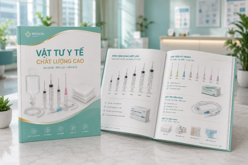 mau thiet ke catalogue thiet bi y te