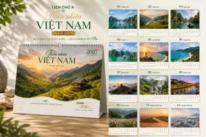 10+ Mẫu Lịch Để Bàn Thiên Nhiên Việt Nam Đẹp Độc Đáo