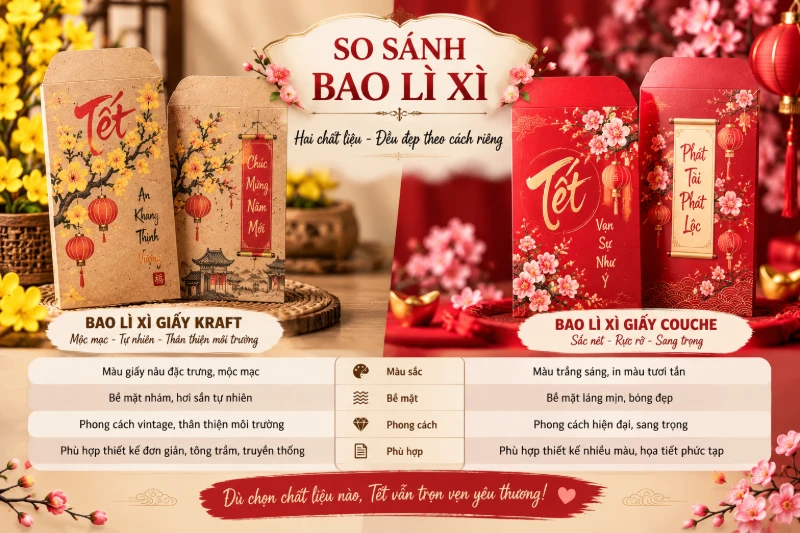 In bao li xi nen chon couche hay kraft