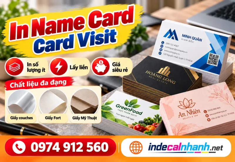 Quảng Cáo In Name Card Giá Rẻ TPHCM